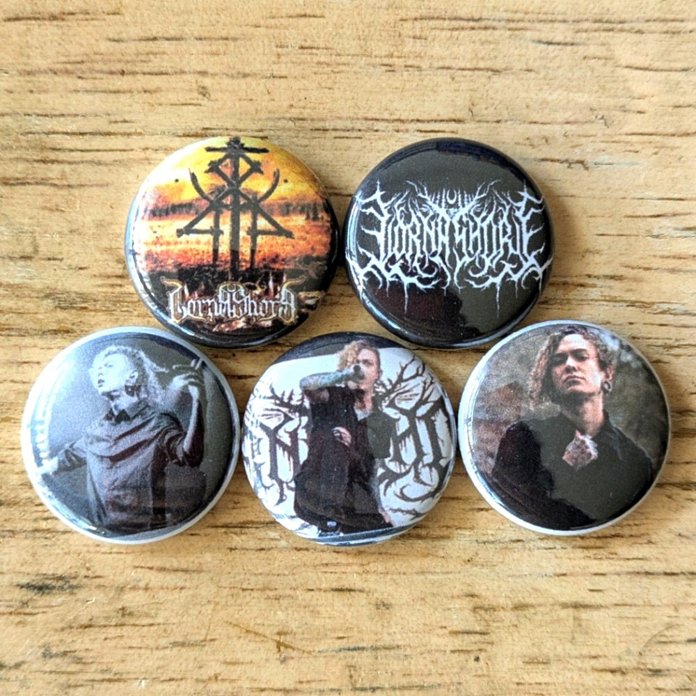 Lorna Shore Will Ramos 1 inch set of 5 pinback buttons